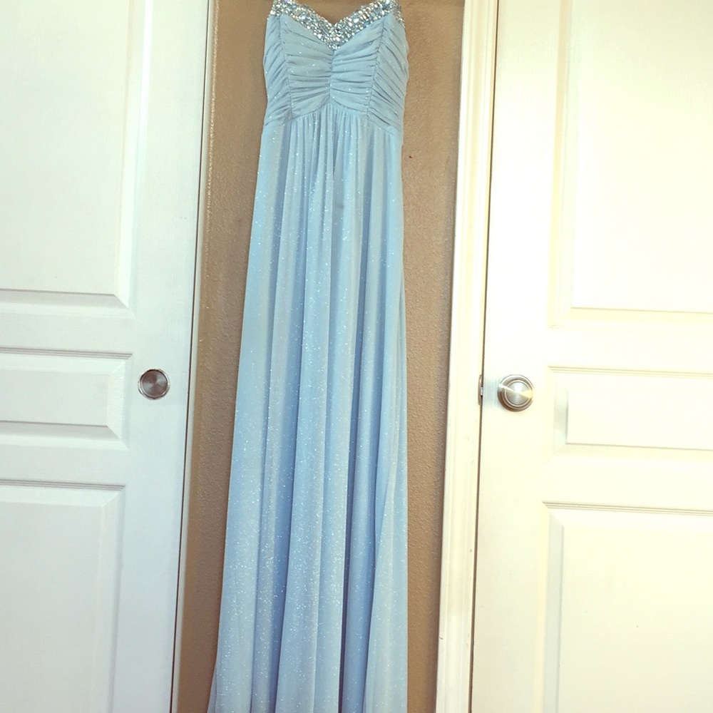 Strapless prom dress
